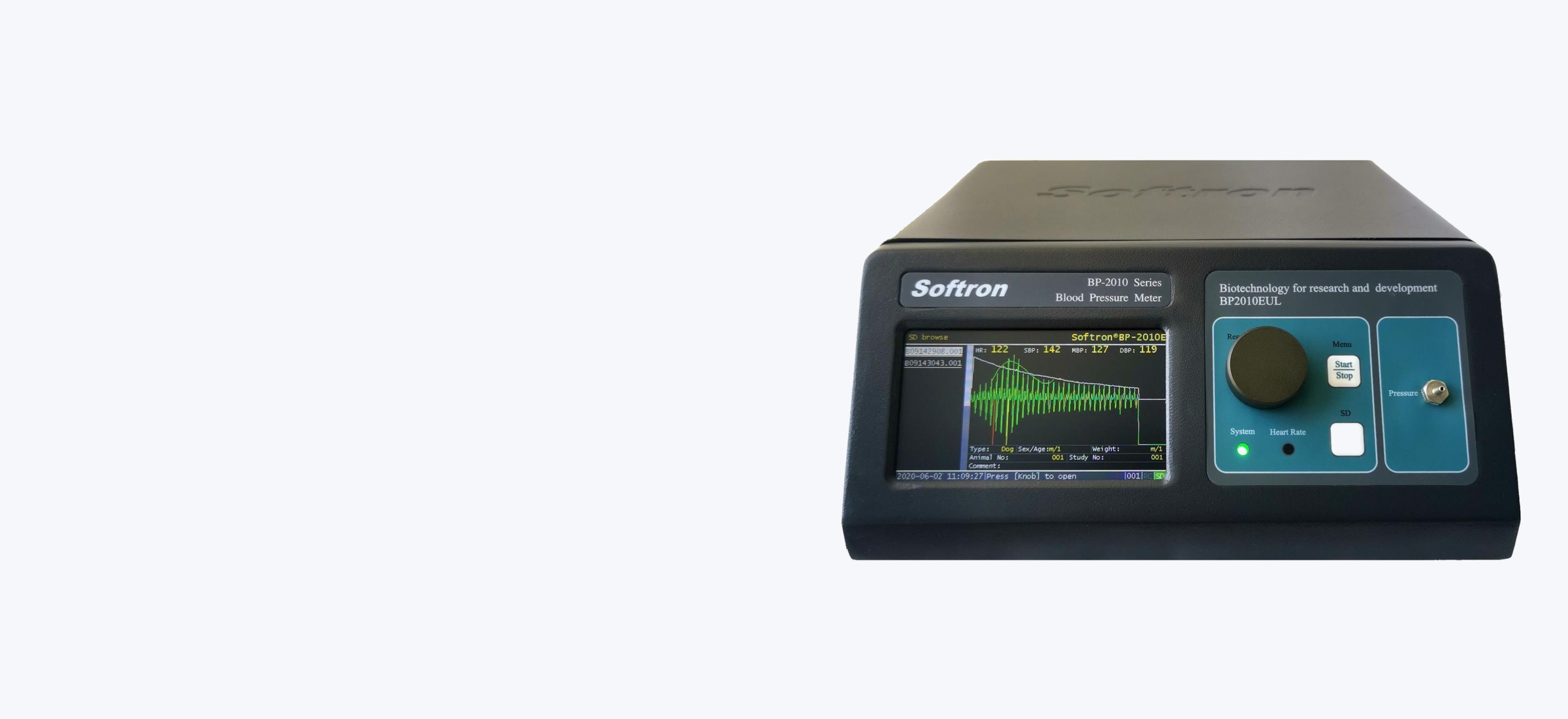 Softron BP-2010E non-invasive blood pressure monitor for large laboratory animals